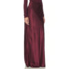 22 Momme Mulberry Silk Skirt Maxi Wine