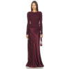 22 Momme Mulberry Silk Skirt Maxi Wine