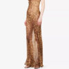 Mulberry Seidenkleid Maxi Leopard