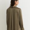 Шелковая блузка Button Down Sage