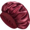 Silk Bonnet Double Layer Wine Silk Bonnet Double Layer Wine