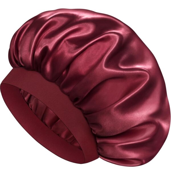 Silk Bonnet Double Layer Wine