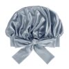 Silk Bonnet Elastic Edge Sky Blue