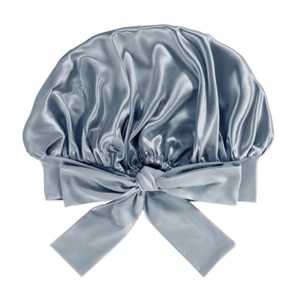 Silk Bonnet Elastic Edge Sky Blue