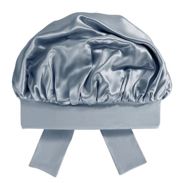 Silk Bonnet Elastic Edge Sky Blue