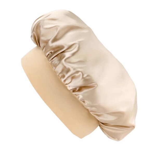 Silk Bonnet Long Hair Coffee