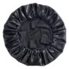Bonnet in seta a fascia larga nero