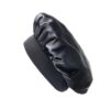 Bonnet in seta a fascia larga nero