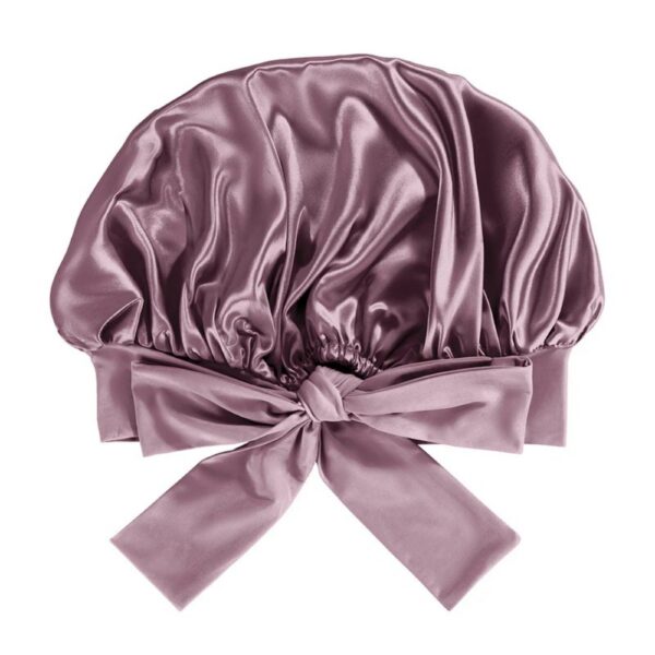Silk Bonnet Wide Band Rose