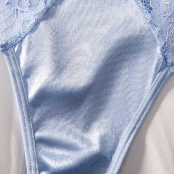 Conjunto Sujetador Braga Encaje Azul Cielo Conjunto Sujetador Braga Encaje Azul Cielo