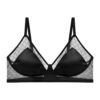 Conjunto Sujetador Braga Seda Copa Suave Negro Conjunto Sujetador Braga Seda Copa Suave Negro