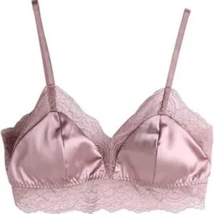 Sujetador de seda Conjunto de braguitas Stretch Fit Blush