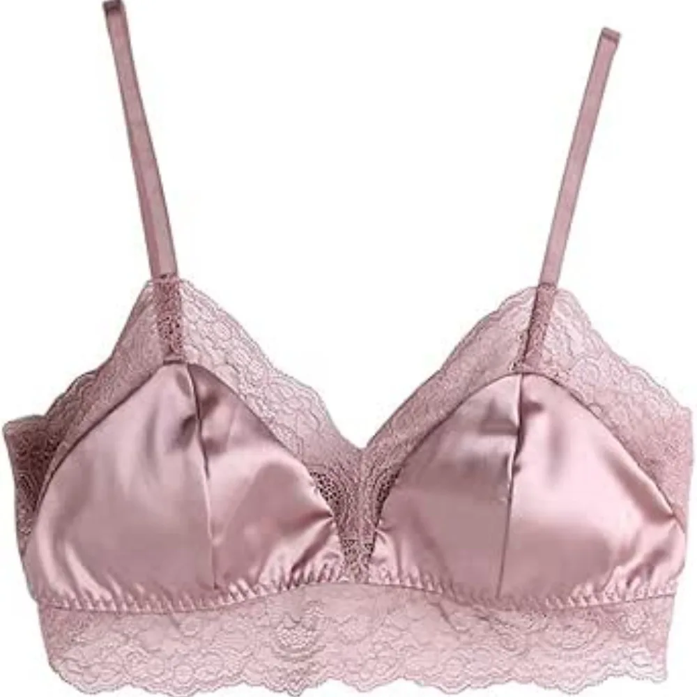 Sujetador de seda Conjunto de braguitas Stretch Fit Blush