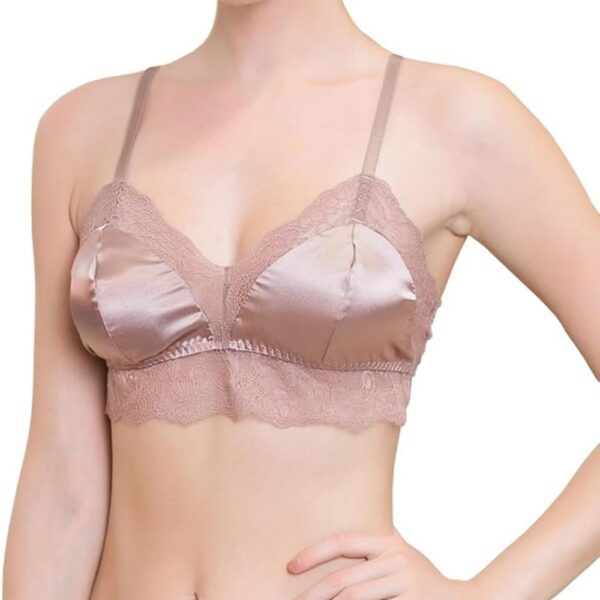 Silk Bra Panty Set Stretch Fit Blush Silk Bra Panty Set Stretch Fit Blush