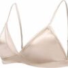 Silk Bralette Set French Cut Pearl