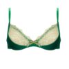Seiden-Bralette Set Spitzenbesatz Smaragd Seiden-Bralette Set Spitzenbesatz Smaragd