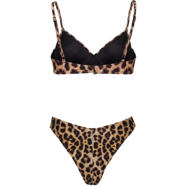 Seiden-Bralette-Set Soft Cup Leopard