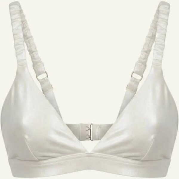 Seiden-Bralette Set Kabellos Elfenbein Lieferant