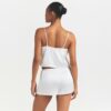 Conjunto Cami Shorts Seda Corte Bies Marfil Conjunto Cami Shorts Seda Corte Bies Marfil