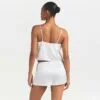 Silk Cami Shorts Set Bias Cut Ivory Silk Cami Shorts Set Bias Cut Ivory