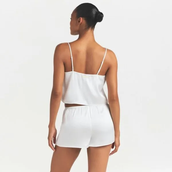 Silk Cami Shorts Set Bias Cut Ivory Silk Cami Shorts Set Bias Cut Ivory
