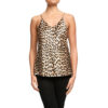 Seiden-Cami-Tank mit Rippenbesatz Leopard Seiden-Cami-Tank mit Rippenbesatz Leopard