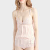 Шелковый топ Cami с ребристой отделкой Rose Шелковый топ Cami с ребристой отделкой Rose