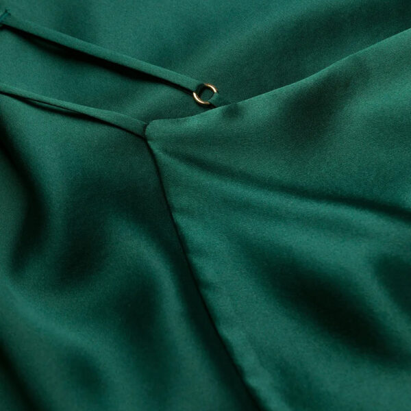 Silk Cami Top V Neck Emerald