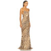 Seidenkleid Bias Cut Leopard