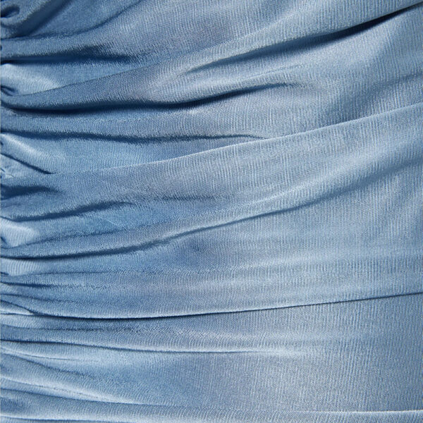 Robe en soie coupe bias bleu ciel
