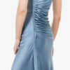 Robe en soie coupe bias bleu ciel
