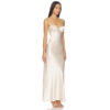 Seidenkleid Maxi Elfenbein
