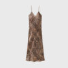 Silk Dress Maxi Leopard