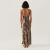 Silk Dress Maxi Leopard