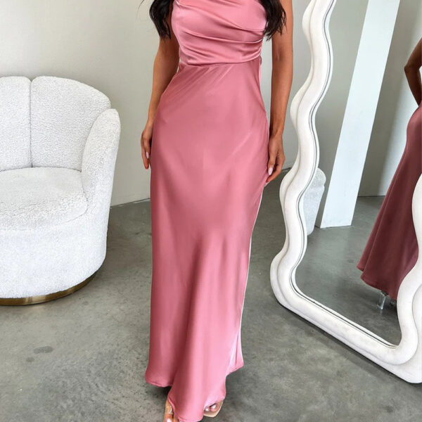 Silk Dress Midi Rose Silk Dress Midi Rose