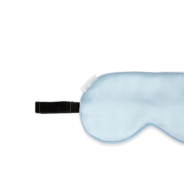Máscara de olhos de seda com fita elástica Azul celeste