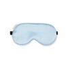 Maschera per gli occhi in seta con cinturino elastico blu cielo