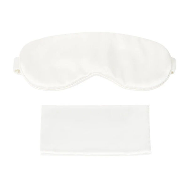 Silk Eye Mask Padded Ivory