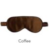 Silk Eye Mask Piped Coffee