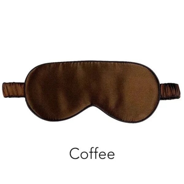 Silk Eye Mask Piped Coffee