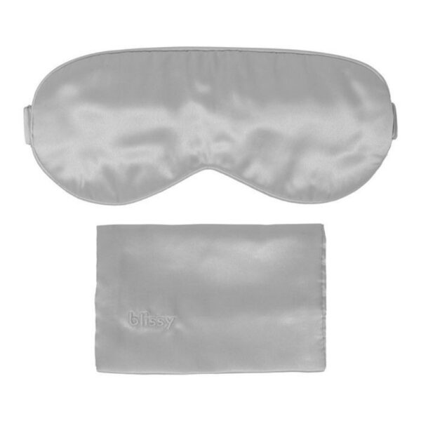 Silk Eye Mask Travel Silver