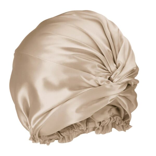 Impacco per capelli in seta a doppio strato con perle Impacco per capelli in seta a doppio strato con perle