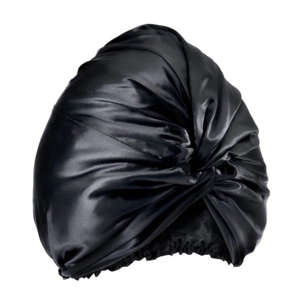 Seidenhaarwickel Twist Front Schwarz