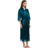 Silk Kimono Robe Mid Length Emerald Silk Kimono Robe Mid Length Emerald