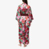 Kimono de seda con estampado rosa