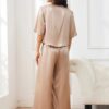 Silk Long Johns Crew Neck Champagne