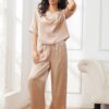 Silk Long Johns Crew Neck Champagne