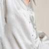 Seiden-Pyjama-Set Gerades Bein Silber Seiden-Pyjama-Set Gerades Bein Silber
