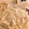 Mutandine di seta con taglio francese e floreale Mutandine di seta con taglio francese e floreale
