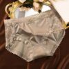 Silk Panties Lace Trim Coffee Silk Panties Lace Trim Coffee